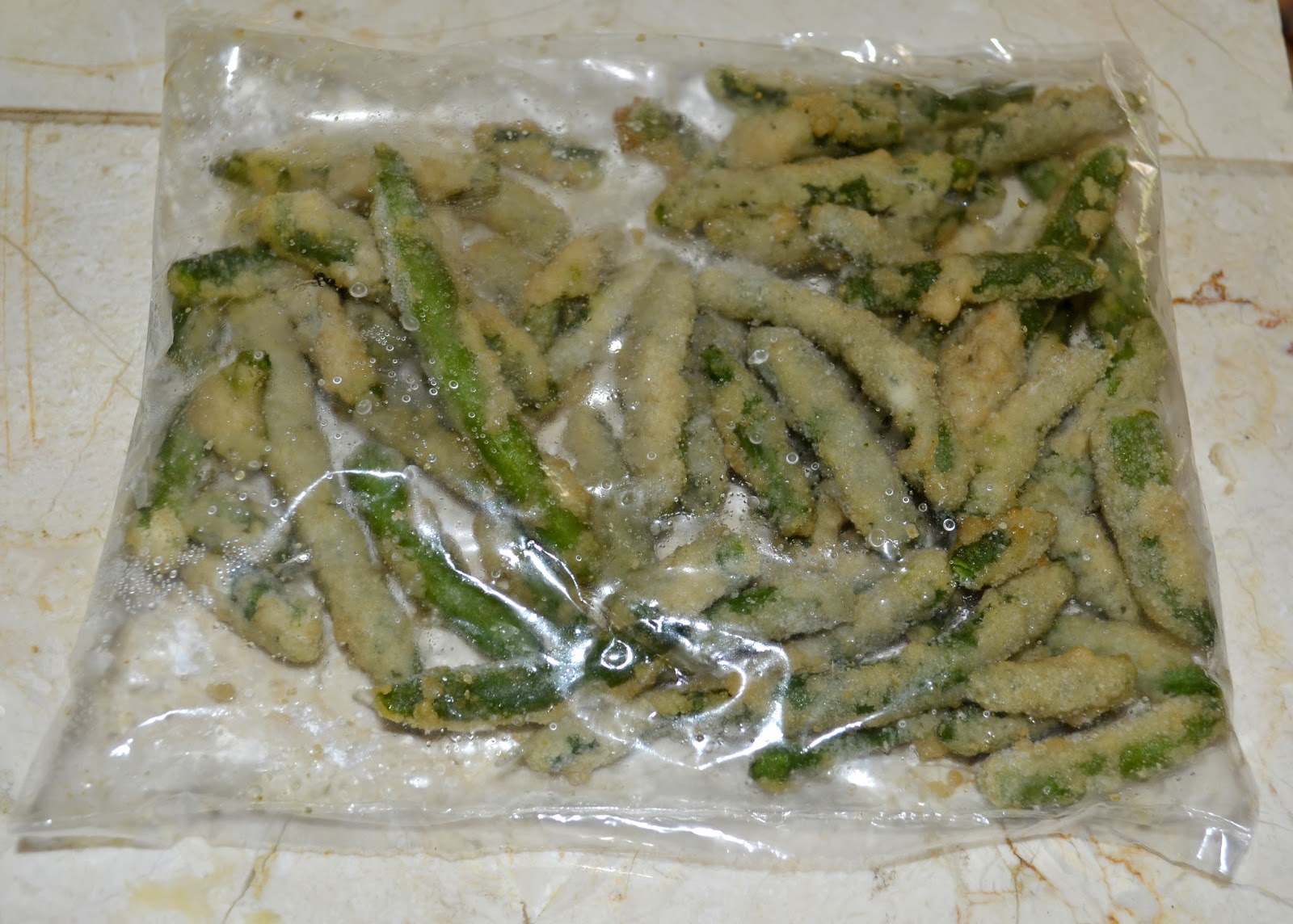 With Kale on Top! Snapps Green Bean Fries (Dollar Tree)
