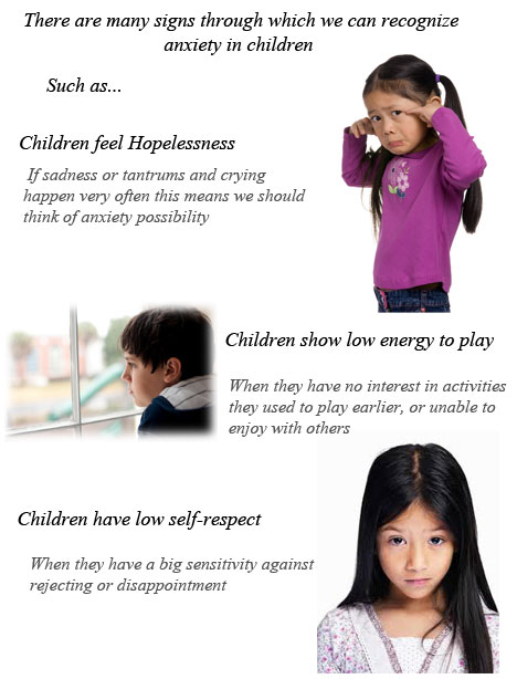 Signs of anxiety in children