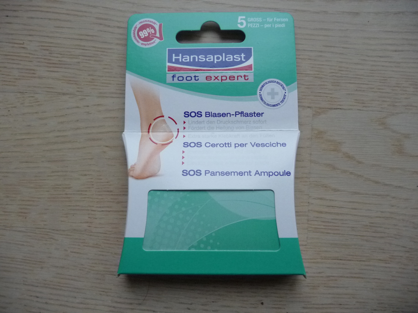 ApfelHausBaumFamilie SOS BlasenPflaster groß für Fersen von