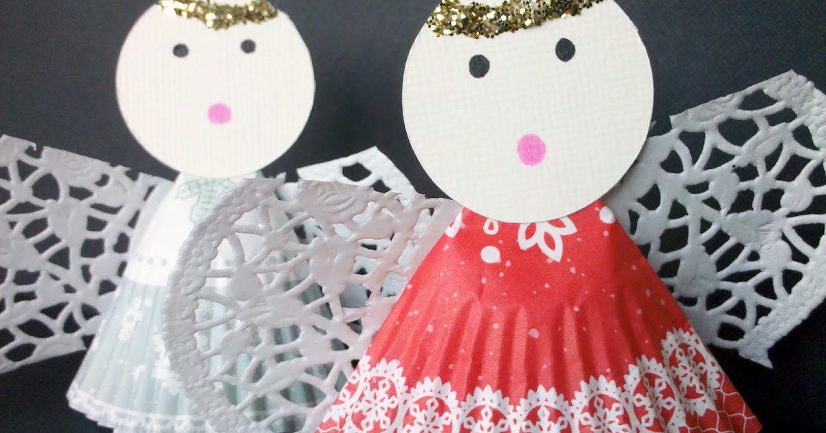 Paper Muffin Liner Angel Craft Insting Blogs