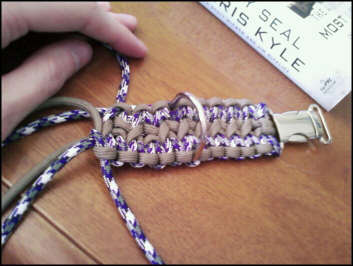 collar dog homemade collars paracord dogs leash rings metal awesome neck pet grass mean eating does