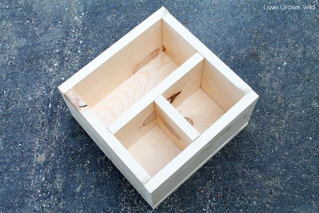 LoveGrowsWild.com | DIY Wood Crate Homework Station