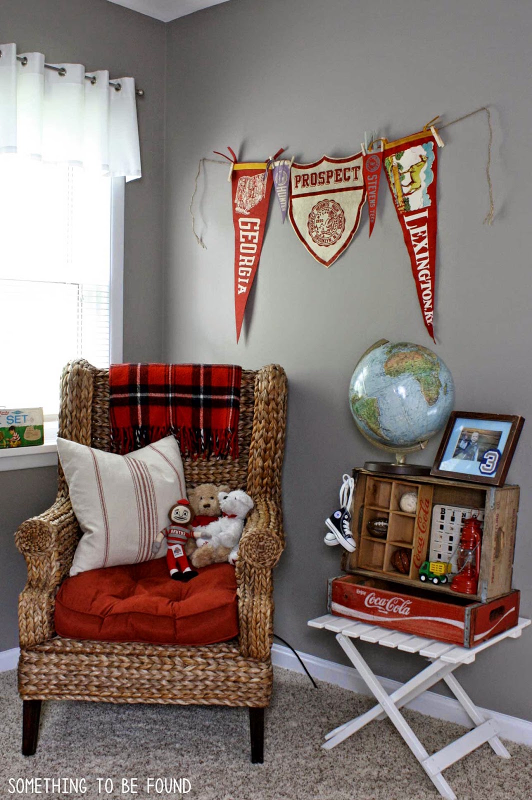 Something to be Found This Vintage Sports Bedroom is Where it All Began...