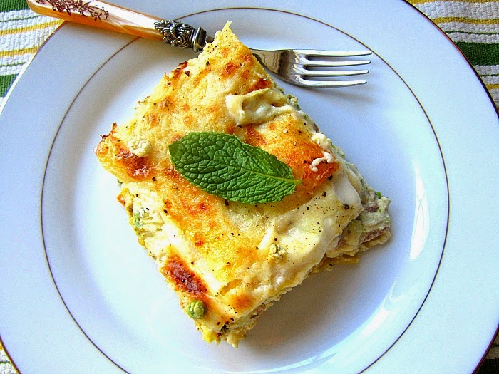 Artichoke & Sweet Pea Lasagne