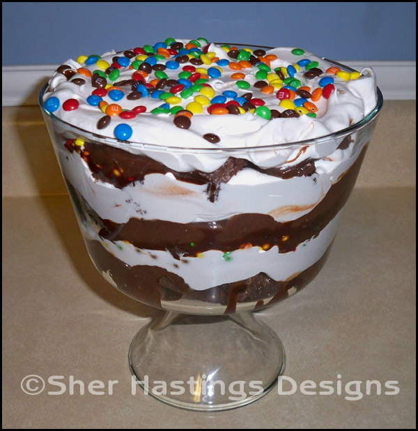 Sher's Creative Space M & M Trifle