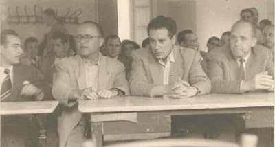 Acto de presentación del I Torneo Nacional de Ajedrez de La Pobla de Lillet 1955