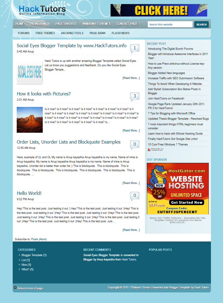 Social Eyes Blogger Template Social Eyes Blogger Template