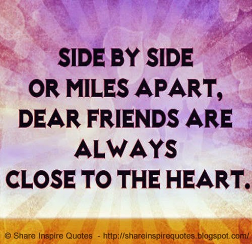 Elegant Friends Miles Apart Quotes