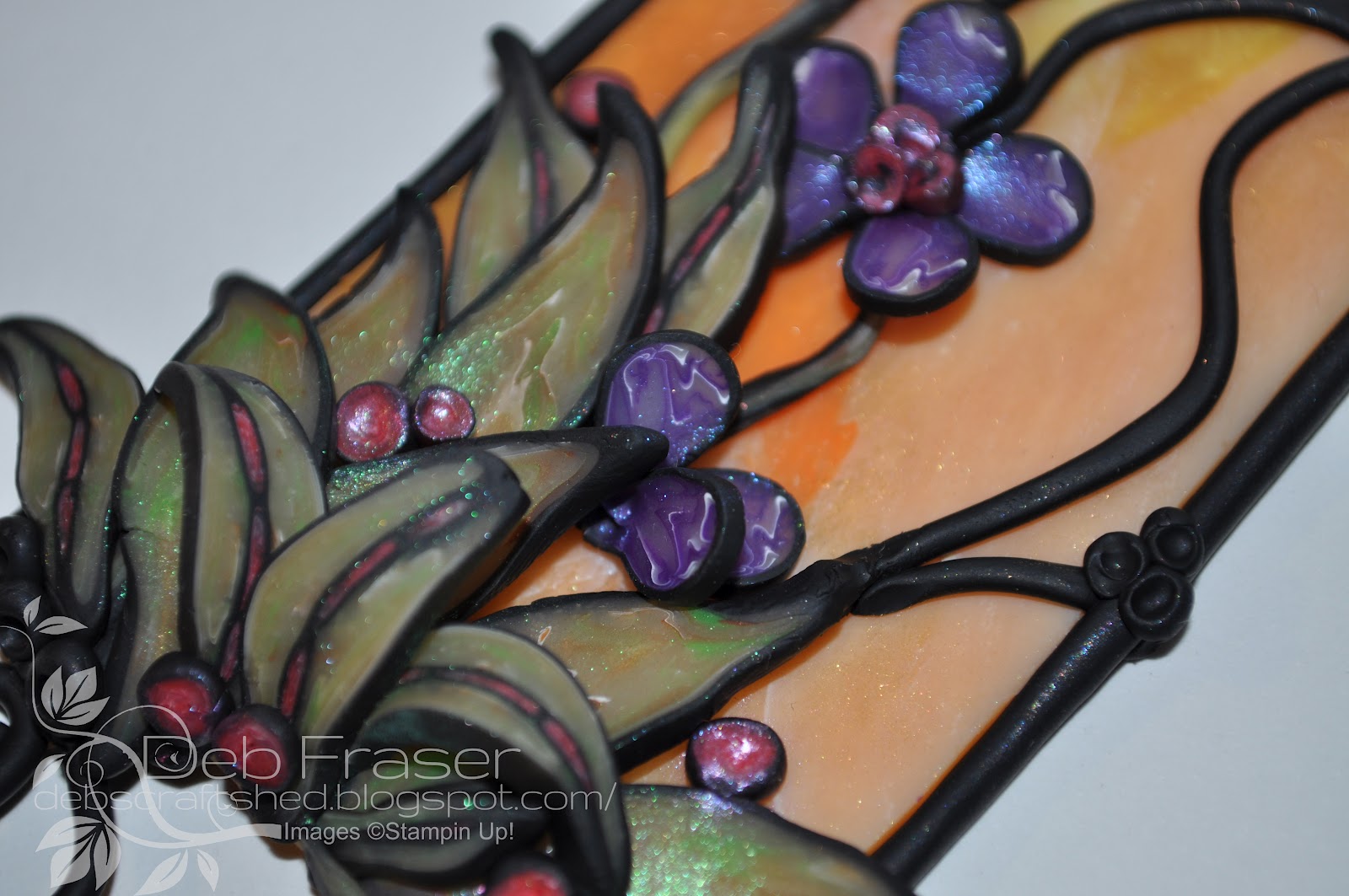 Debs Craft Shed Stained Glass Polymer Clay!