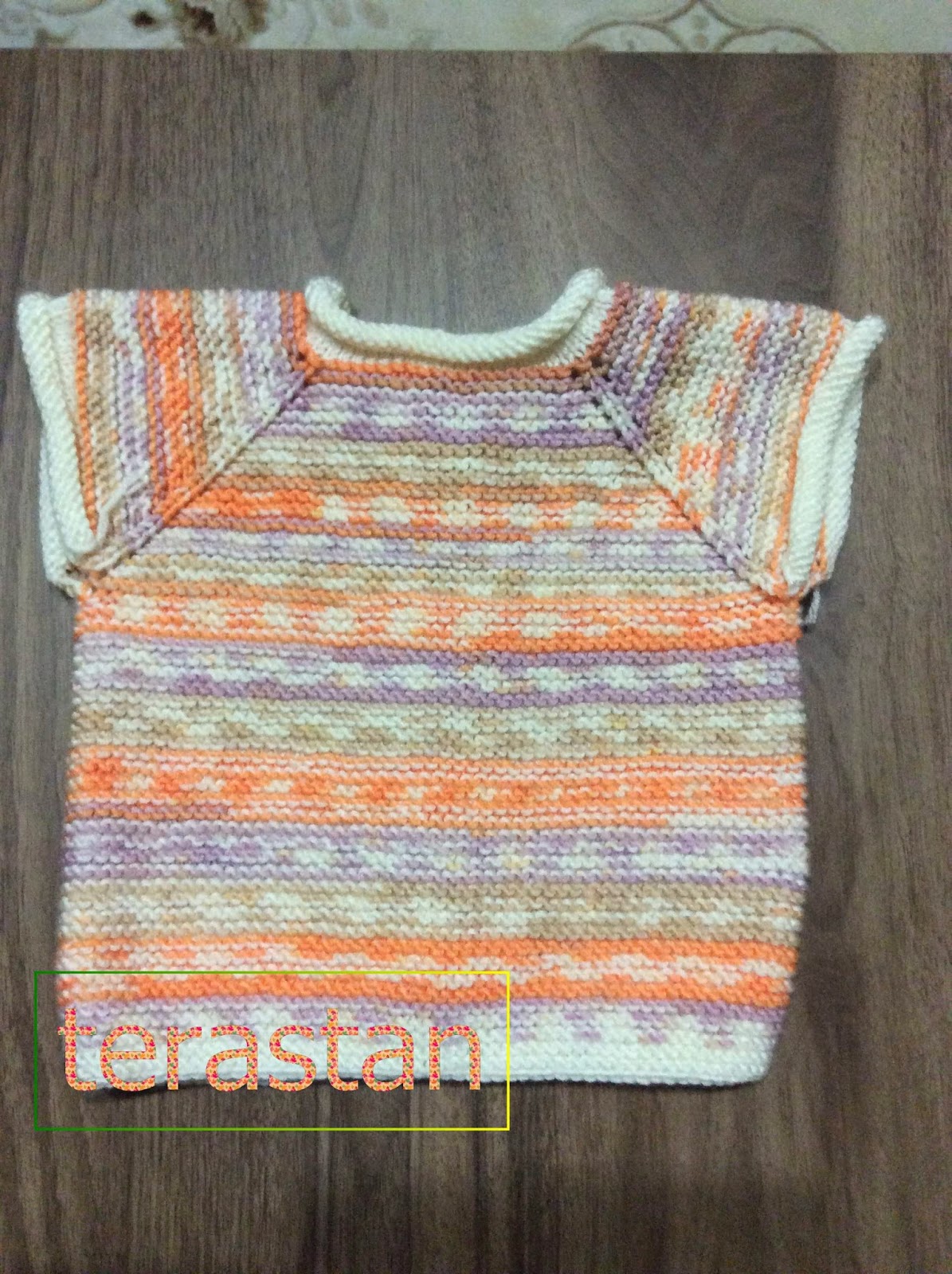 HOBİLERİMLE BEN ) yakadan başlamalı bebek yeleği