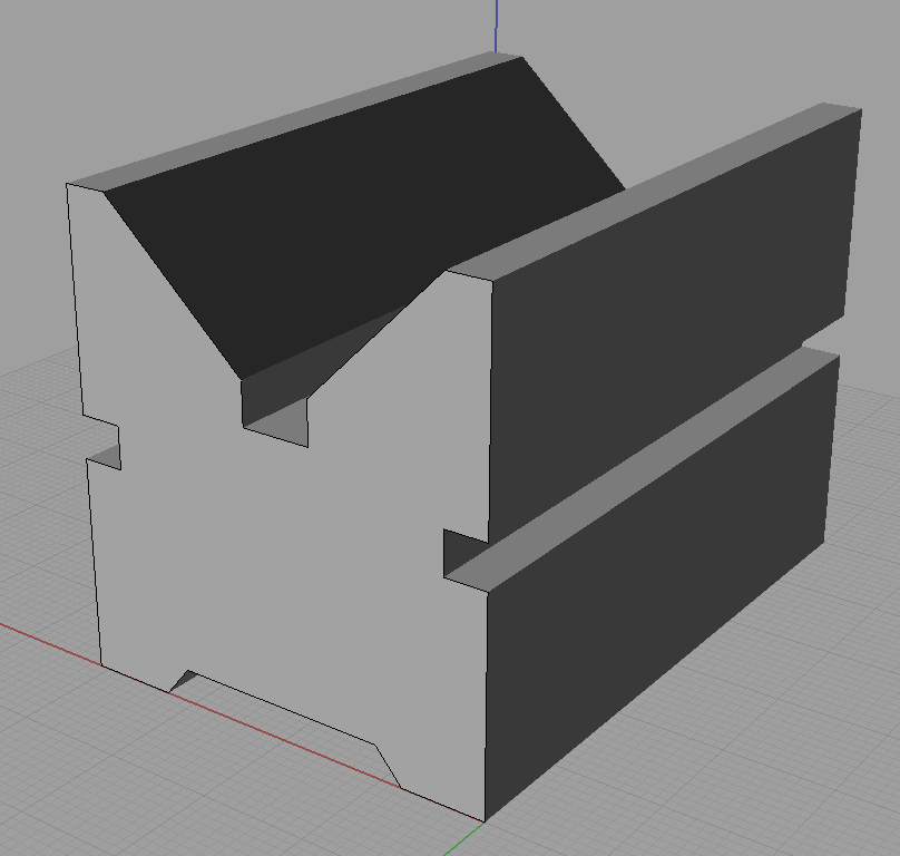 V Block Drawing