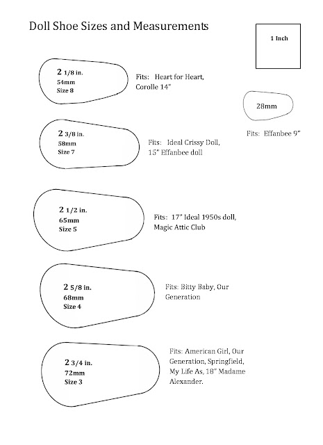 measurements for american girl doll