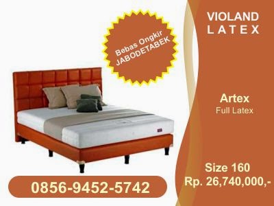 Jual Spring Bed, kasur Latex Merk Violand Tipe Artex di Jakarta, Bogor, Depok , Tangerang, Bekasi
