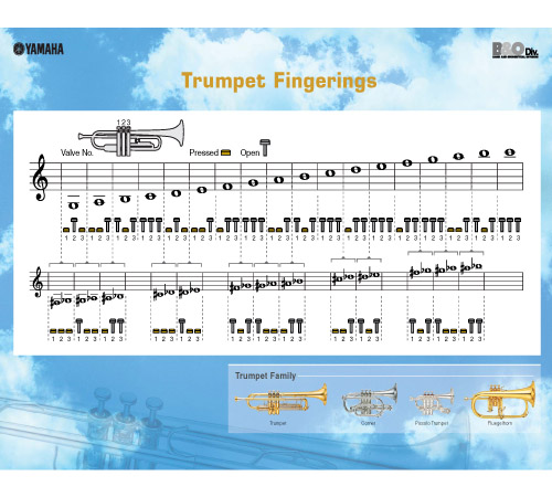 A Flat Trumpet Finger Chart