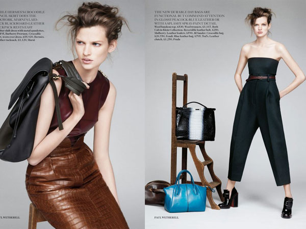Bette Franke in Louis Vuitton for Vogue Netherlands March 2013