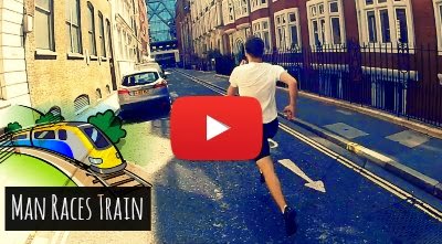 click to play the Man vs Train Race in Action Watch how this Man races against the Train to the Next Stop as he sprints past the Circle Line from Mansion House to the Cannon Street via geniushowto.blogspot.com Extreme sports videos