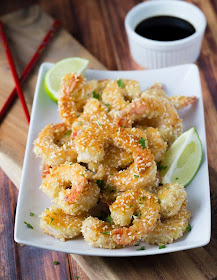 fried sesame panko shrimp