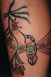 Humming Bird Tattoo design for Girls