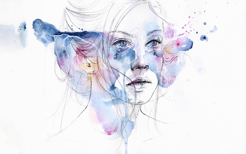 16-Water-Show-Silvia-Pelissero-agnes-cecile-Watercolor-and-Oil-Paintings-Fading-and-Appearing-www-designstack-co