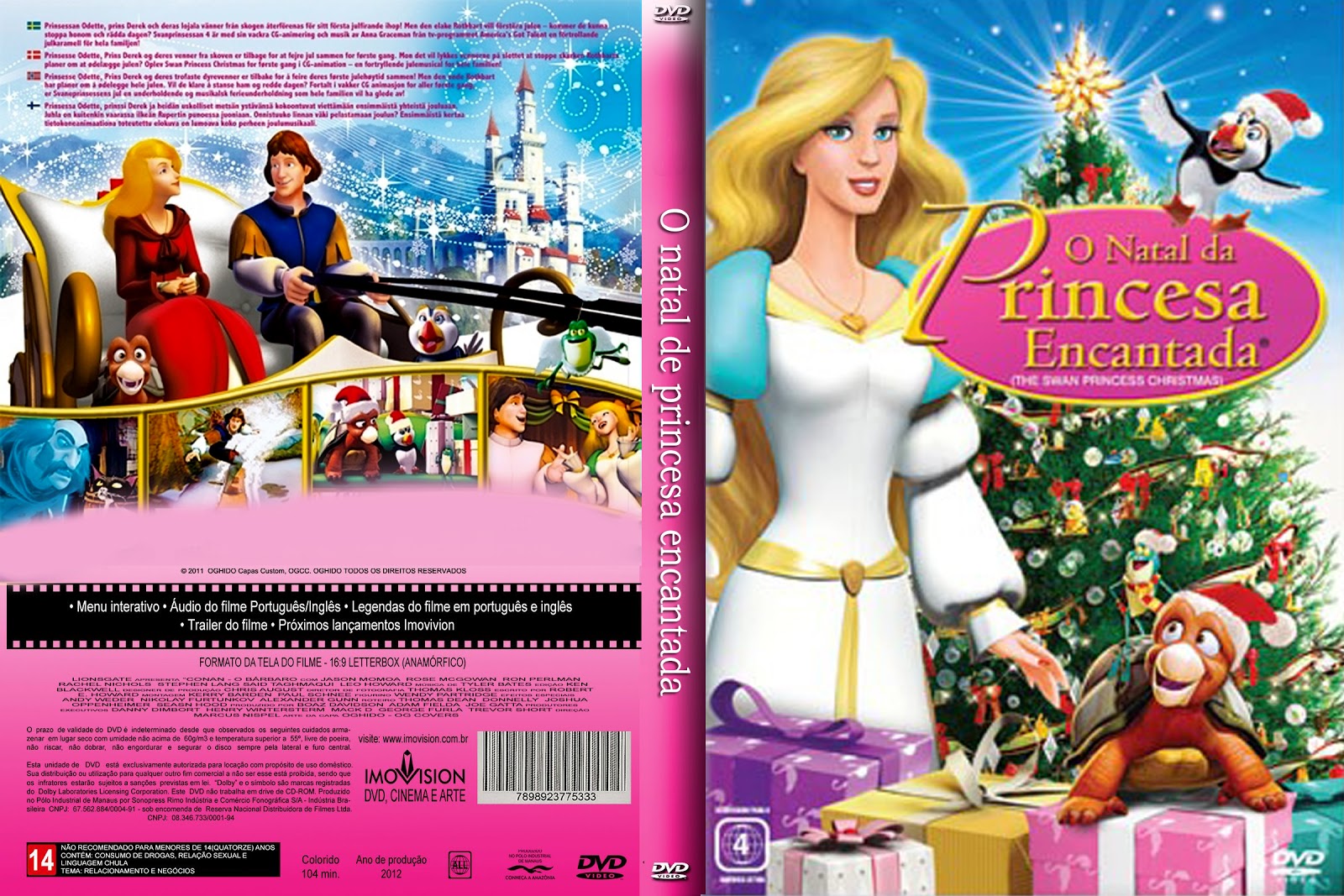 Capas Filmes Animação: O Natal da Princesa Encantada
