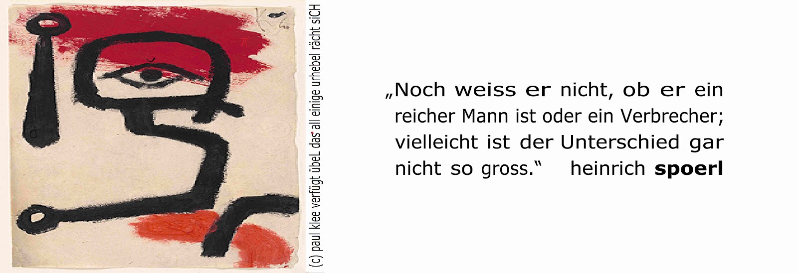 paul klee der paukenspieler heinrich spoerl der gasmann mischa vetere prolitteris GEMA kUNst berlin