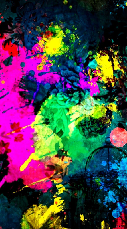 Colorful Paint Splatter iPhone Colorful Paint Splatter iPhone