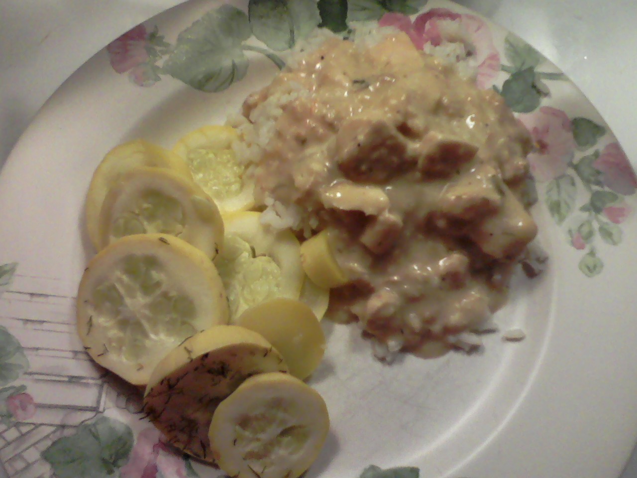 CT on a budget Fish on Monday creamed tuna over rice