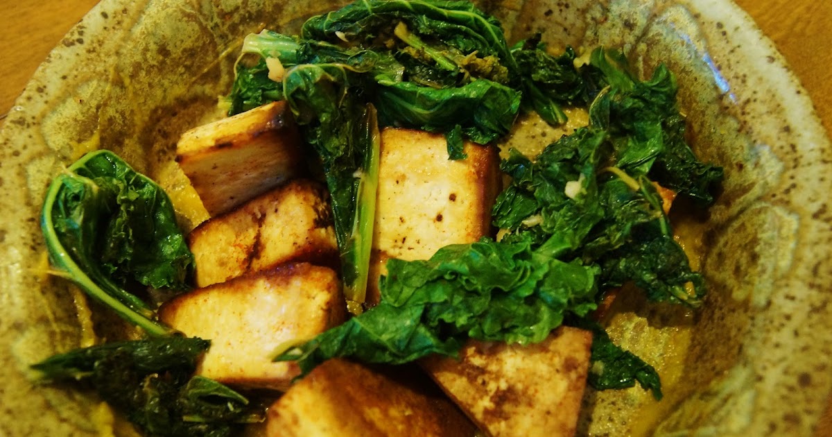 The Fresh Beet Tasty Baked Tofu {+ Lemony Kale)