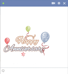 Happy Anniversary Facebook Sticker