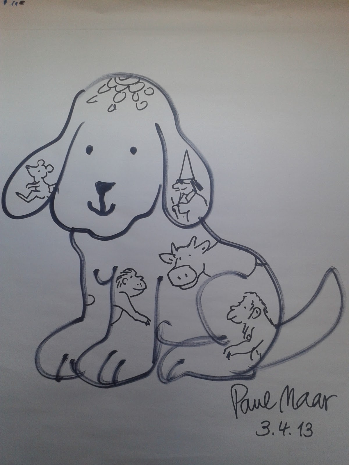Ena in Eesti Kein Osterhase, aber ein tätowierter Hund