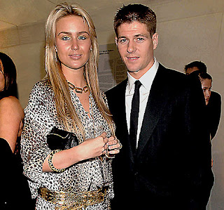 Steven Gerrard with Wife