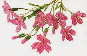 схемы плетения цветов из бисера