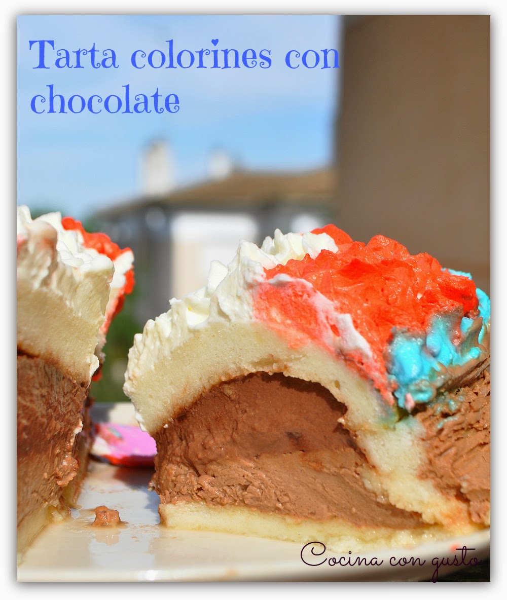 Tarta Colorines Con Chocolate, Que Rico Mami!!!!
