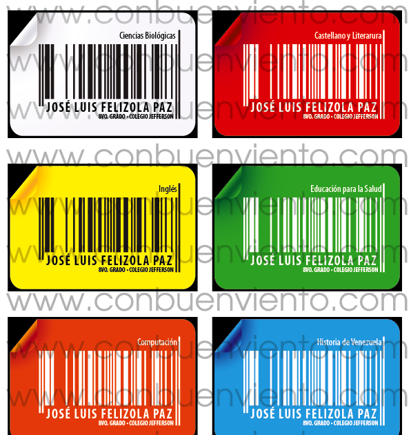 Etiquetas Creativas: Set Código de Barras 01