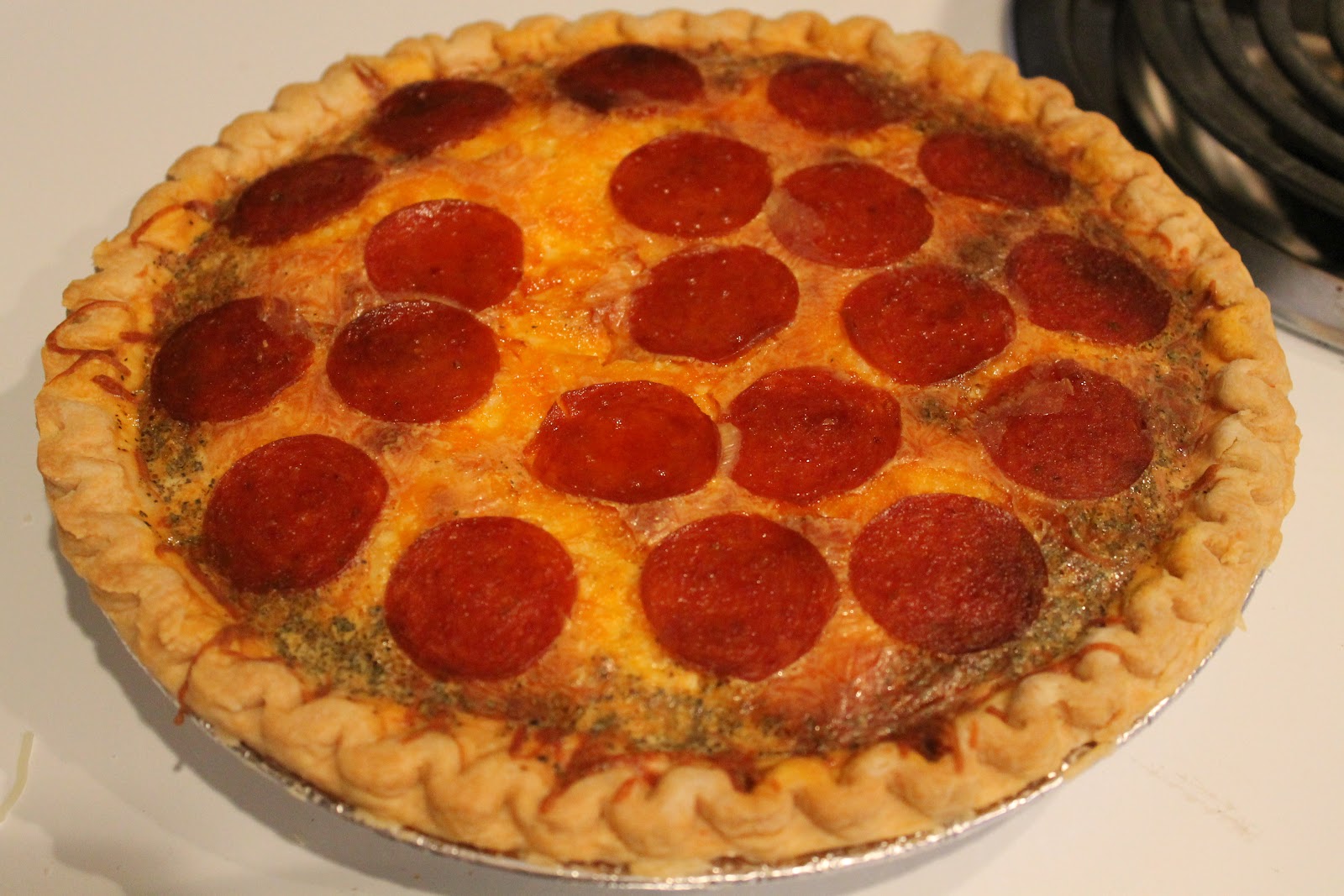 Stay At Home Baker Pepperoni Pizza Quiche
