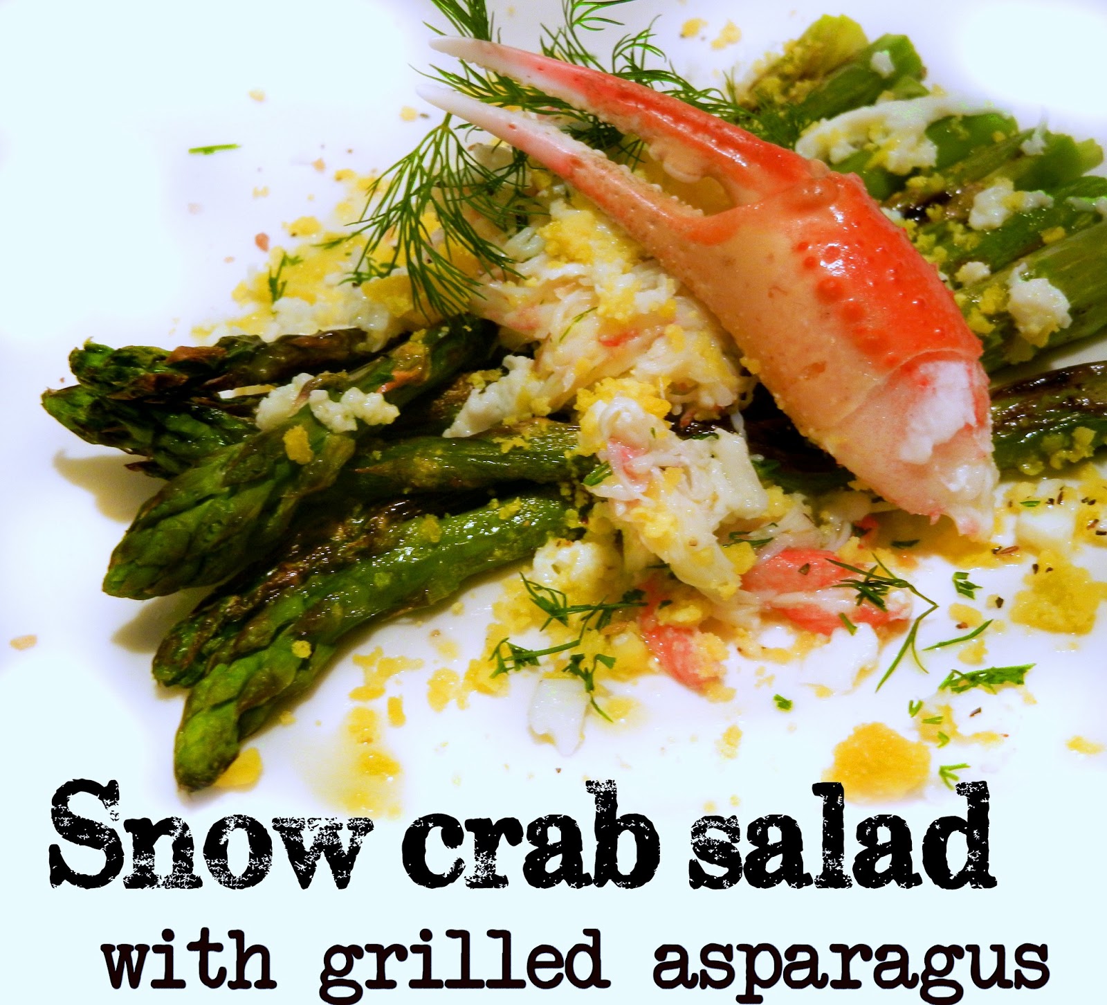 Derek's Kitchen Crab Salad with Grilled Asparagus