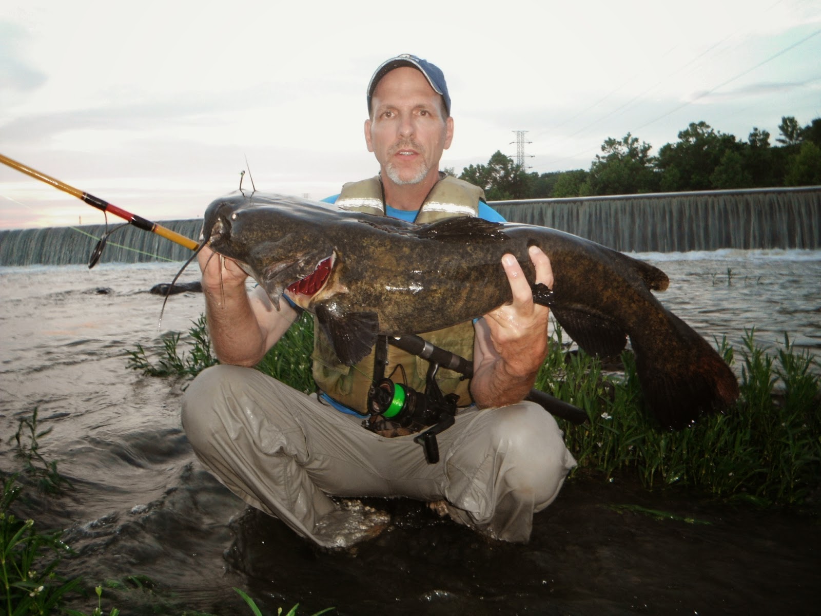 North Carolina River Fishing and Canoeing with Mack Catfish Adventure