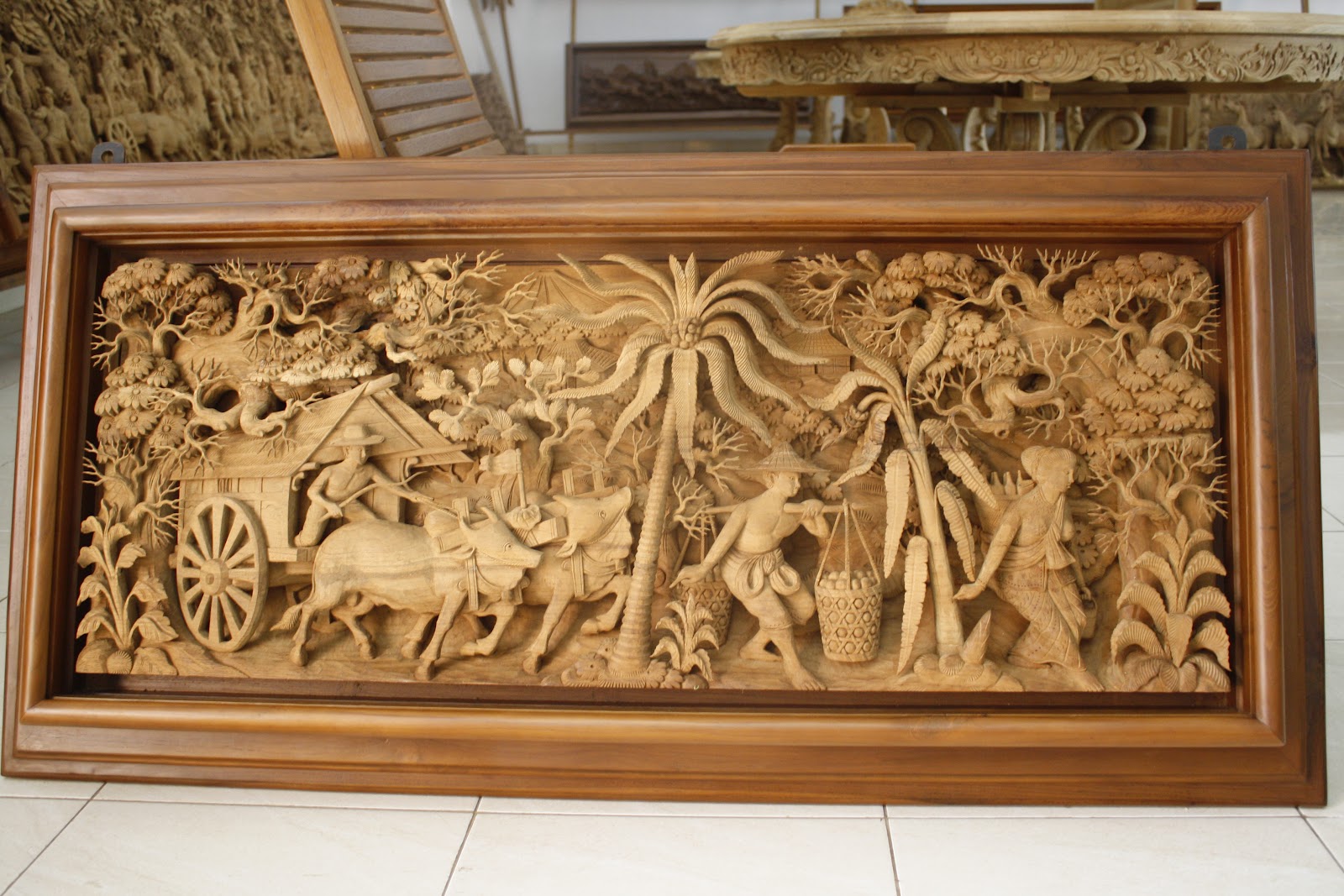 TNS FURNITURE Jepara Carving Relief