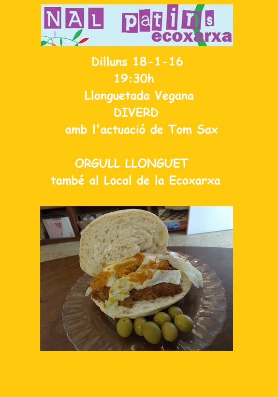 Llonguetada vegana (avui a l'Ecoxarxa!)
