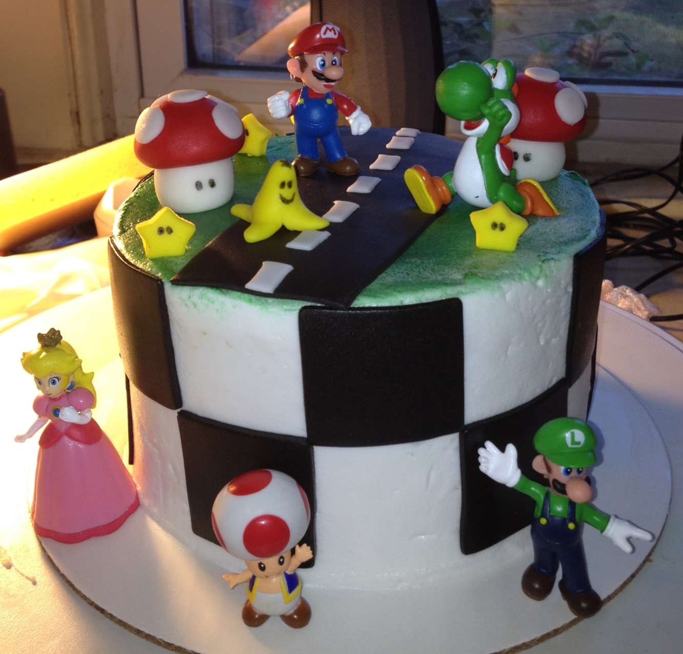 Custom Cakes by Christy Mario Kart Cake and Cupcakes