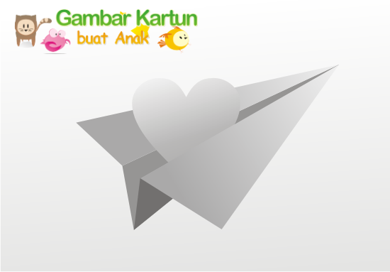 Gambar Kartun Pesawat Terbang dari Kertas