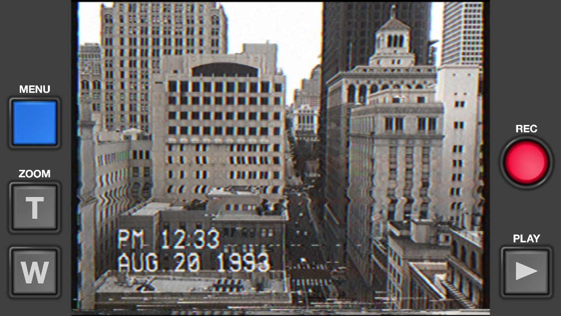 Record old school videos with the VHS Camcorder app