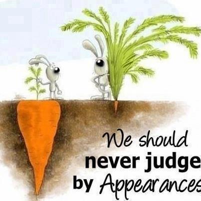 We should never judge by appearances. | I Share Quotes