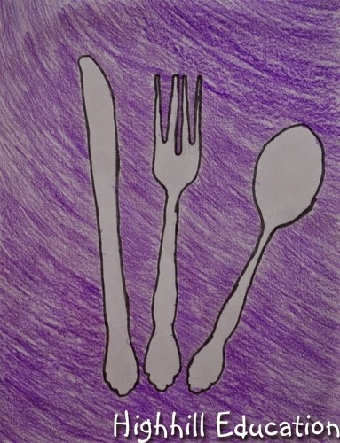 Highhill Homeschool: Negative Space Art