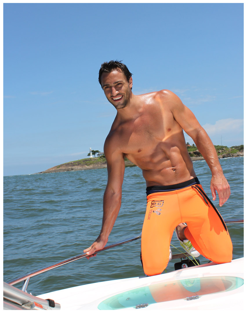 Orange Running Tights