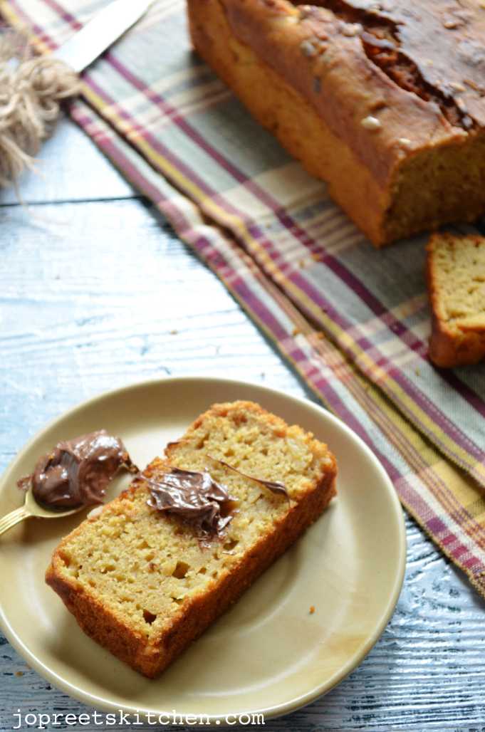 Wheat, Apple & Mango Bread Eggless Baking Jopreetskitchen