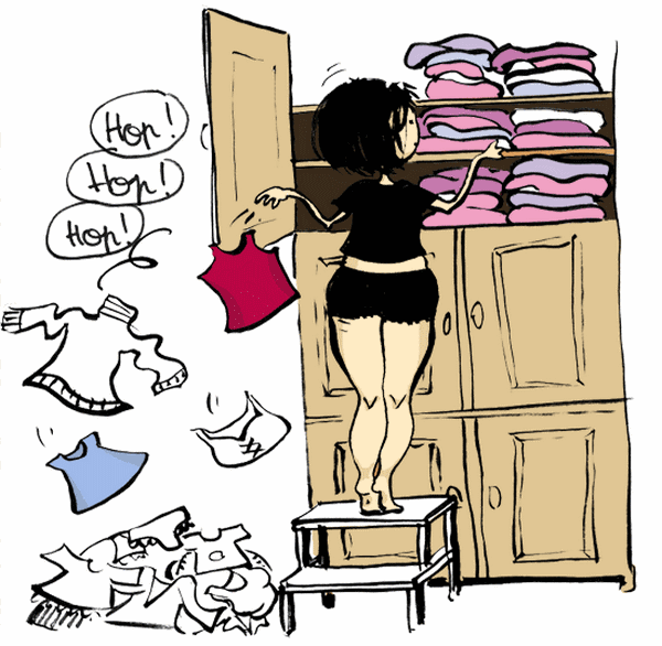 En Mode Perso armoire qui déborde