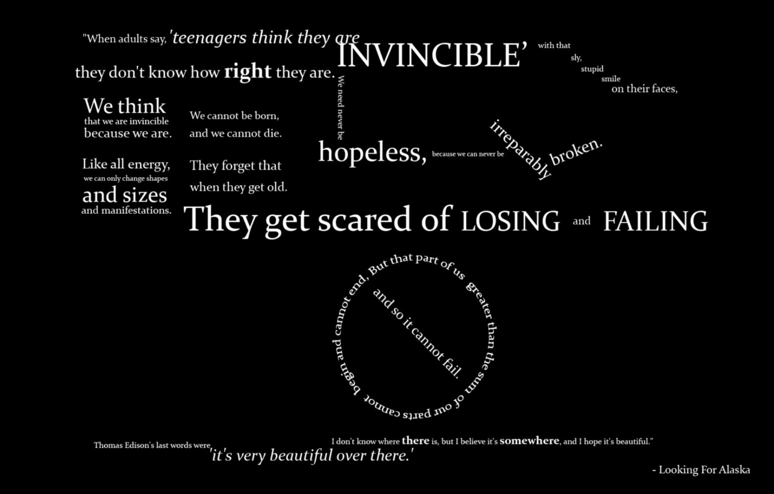 Looking For Alaska Quotes Free Wallpapers HD Looking For Alaska Quotes Free Wallpapers HD