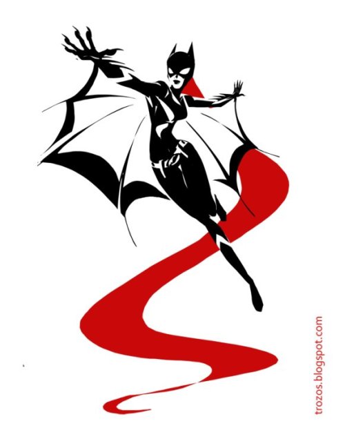 sho murase ilustrações singelas minimalistas espaço negativo mulheres super heroínas Batgirl