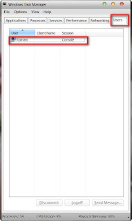 การล็อกออฟจากระบบโดยใช้ทากส์เมเนเจอร์ : task manager log off การล็อกออฟจากระบบโดยใช้ทากส์เมเนเจอร์ : task manager log off